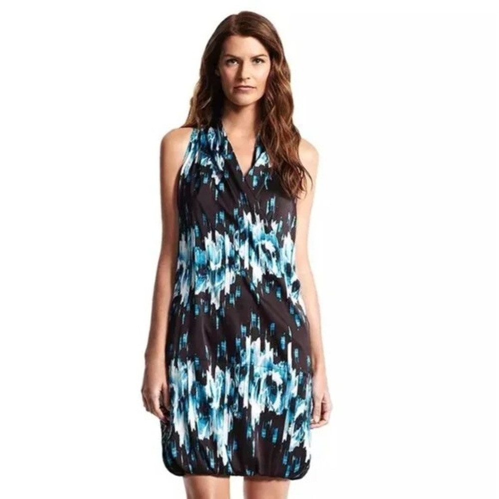 Derek Lam Black and Blue Mini Dress